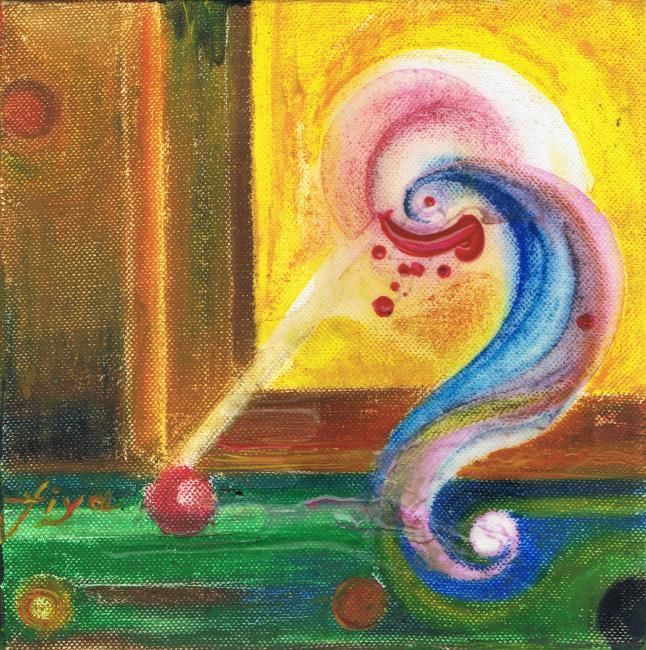 Painting titled "La danse du Serpent" by Hiya, Original Artwork