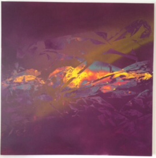 Painting titled "Cicatrice purple" by Hiz Graff, Original Artwork, Spray paint