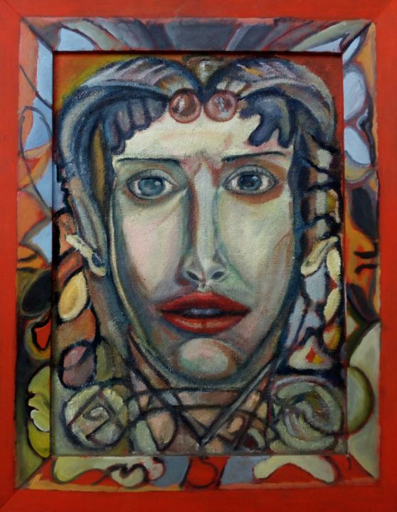 Painting titled "Alpha" by Dusan Krstic, Original Art, Acrylic