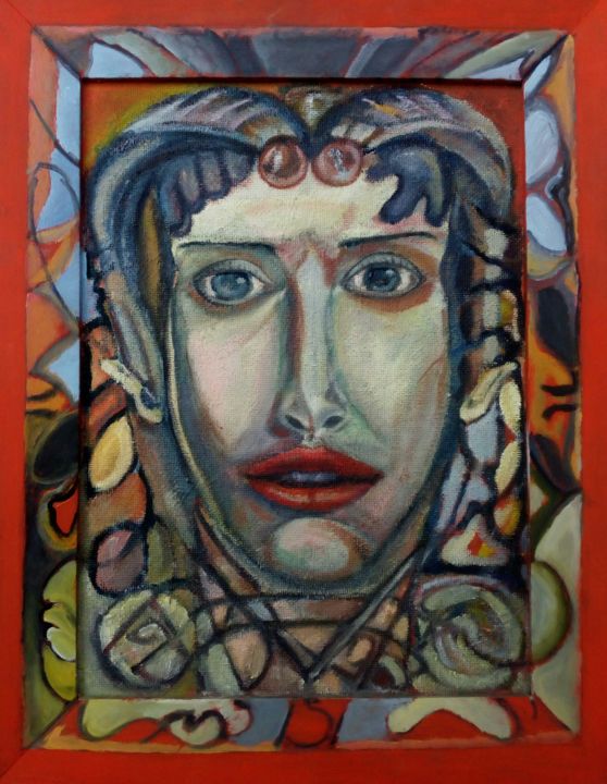 Painting titled "Alpha" by Dusan Krstic, Original Artwork, Acrylic