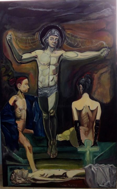Painting titled "img-20190519-160909…" by Dusan Krstic, Original Art, Oil