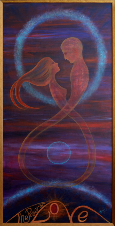 Painting titled "The Power of Love.j…" by Hjördis Thelander, Original Artwork, Acrylic