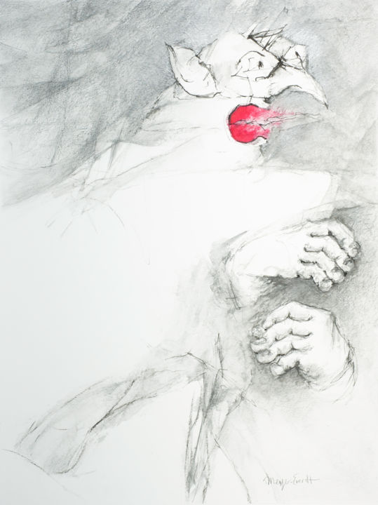 Drawing titled "rage1." by Helena Meyer-Everdt, Original Artwork, Graphite