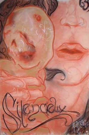 Drawing titled "Silencieux" by Heather M Thompson, Original Artwork, Other