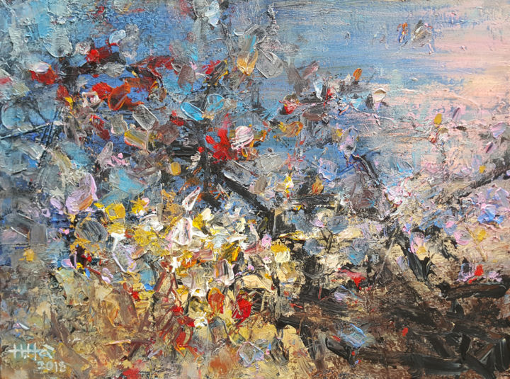 Peinture intitulée "Spring.jpg" par Hoang Ha, Œuvre d'art originale, Acrylique