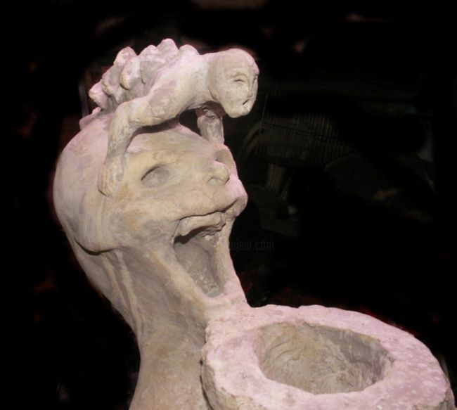 Sculpture intitulée "fontaine 2 - 3" par Hoedic, Œuvre d'art originale