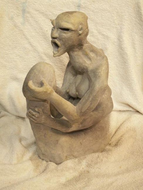 Sculpture intitulée "TTB à 4 mains" par Hoedic, Œuvre d'art originale