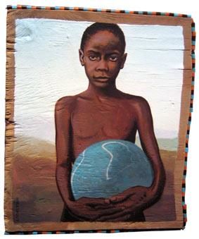 Peinture intitulée "Jean Koffi" par Hollevout Philippe, Œuvre d'art originale