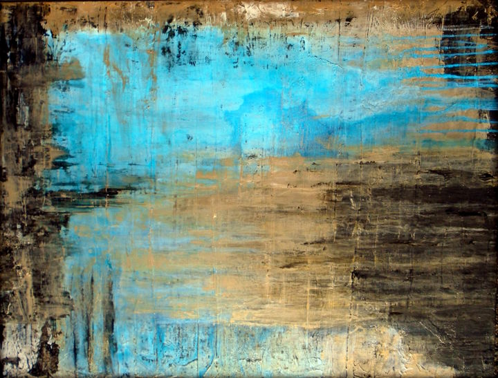 Pittura intitolato "Large original canv…" da Holly Anderson, Opera d'arte originale, Acrilico