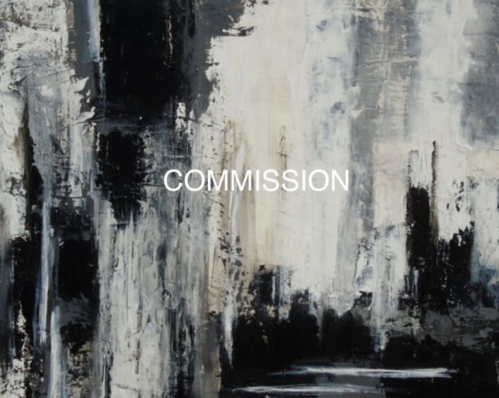 Painting titled "commission Abstract…" by Holly Anderson, Original Artwork, Acrylic