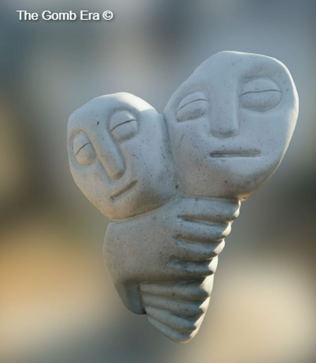 Γλυπτική με τίτλο "Fanizani Akuda Whit…" από Home Of The Sculptures, Αυθεντικά έργα τέχνης, Πέτρα