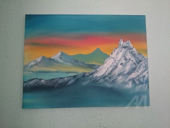 Pintura intitulada "Pastel Skies" por Homero Bittencourt, Obras de arte originais, Óleo