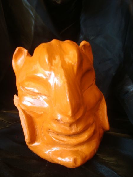 Sculpture titled "Rudolf" by Katalin Homolya, Original Art, Ceramics