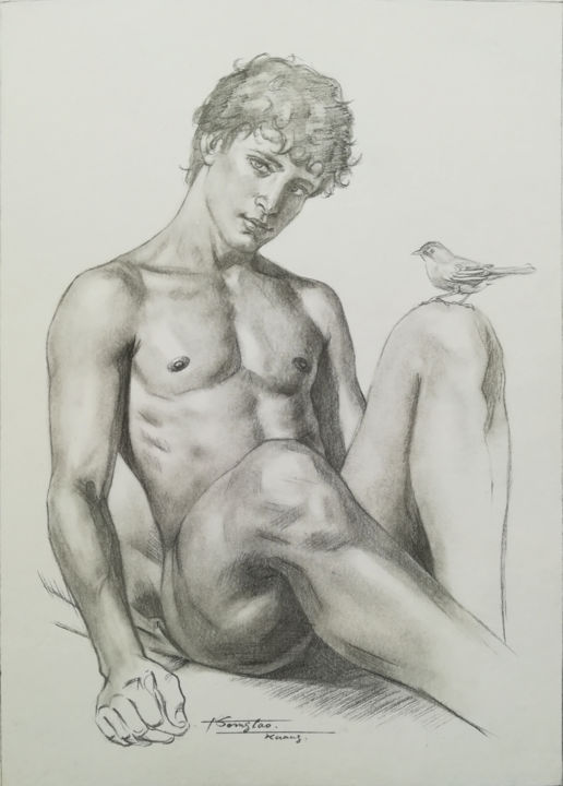 Nude Male Pencil Drawings - PORNO XXX
