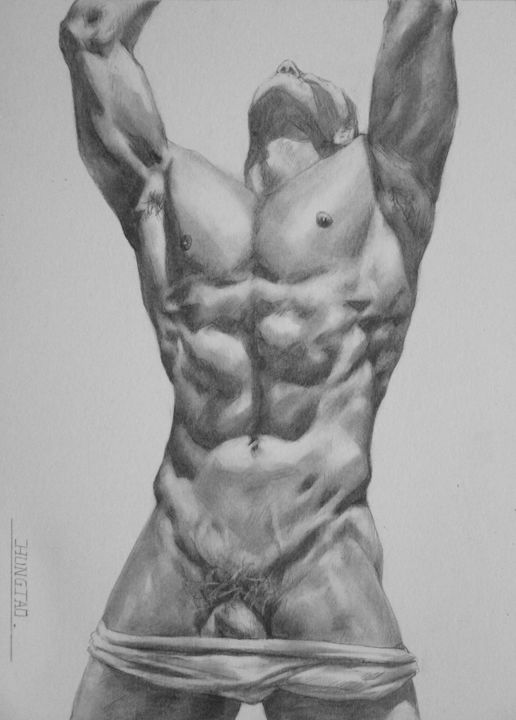 Nude Male Drawings 22