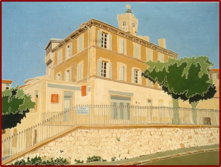 Painting titled "Chateau Gombert" by Vincent Honnore, Original Artwork