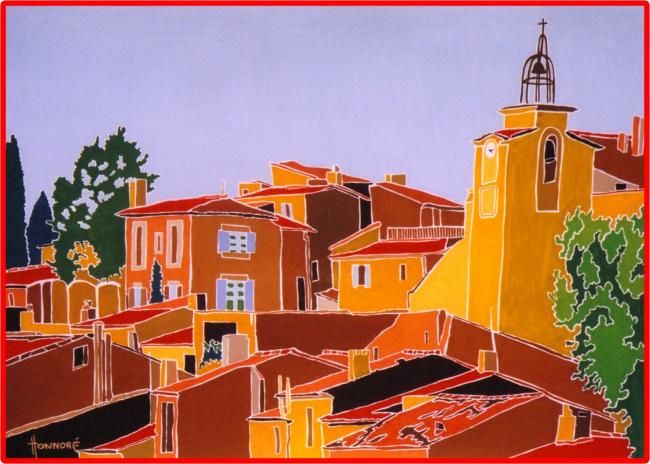 Painting titled "Roussillon" by Vincent Honnore, Original Artwork