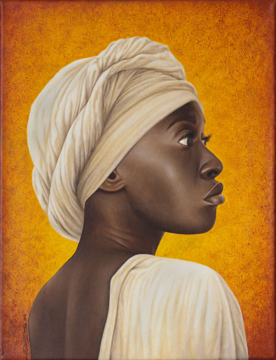 Painting titled "Nubia" by Horacio Cardozo, Original Artwork, Oil