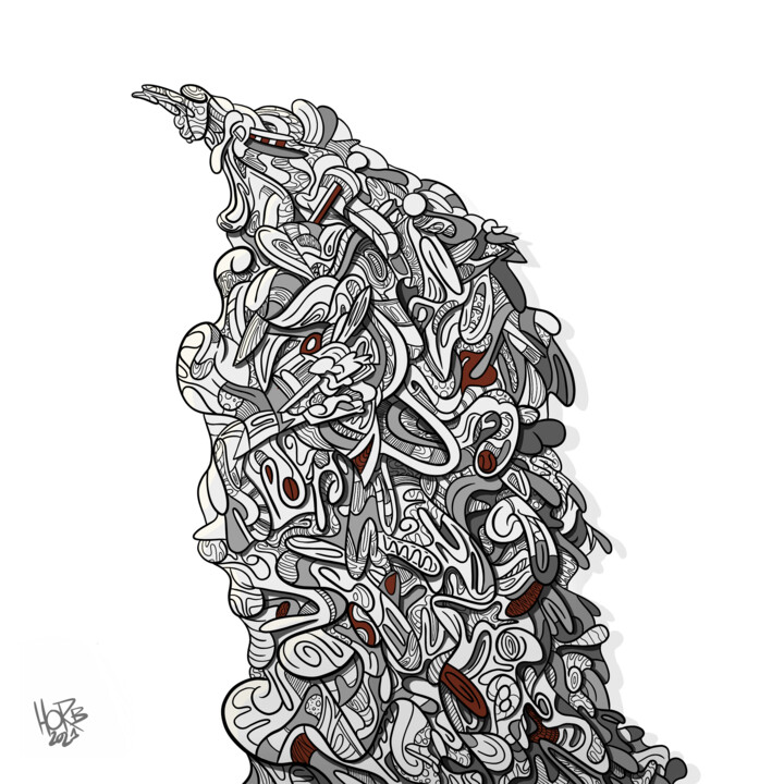 Arts numériques intitulée "Capharnaum 2021" par Horb, Œuvre d'art originale, Travail numérique 2D