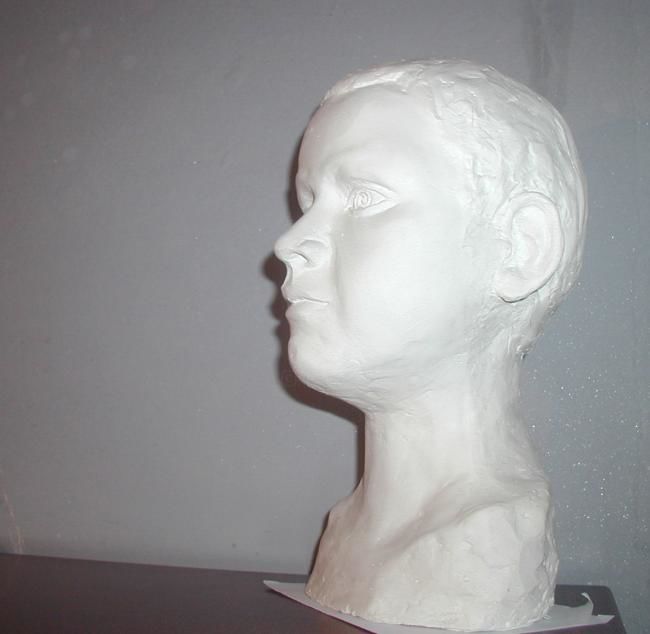 Sculpture titled "Enfant" by Horia Valeriu Imbri, Original Artwork
