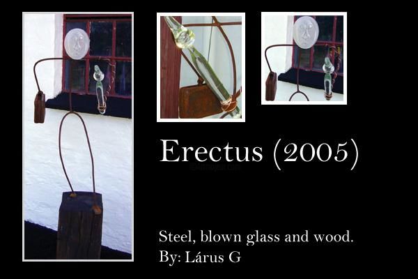 Sculpture titled "Erectus" by Larus Gudmundsson, Original Artwork