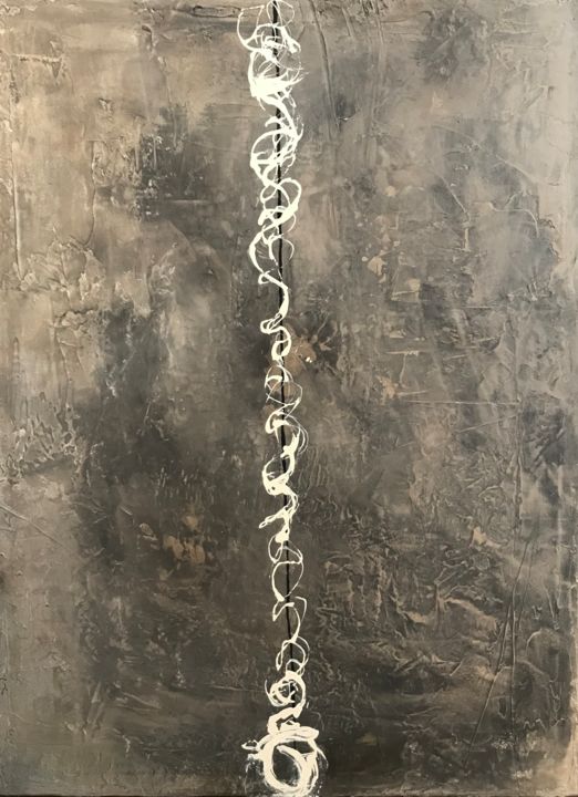Painting titled "Rustic Edge" by Heather Prall, Original Art, Acrylic