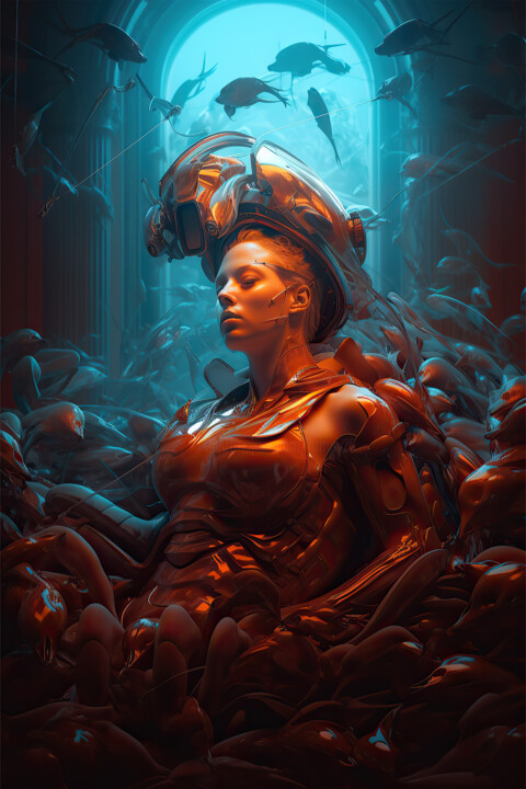Digital Arts titled "beyond the eternal…" by Hrmny_25, Original Artwork, AI generated image