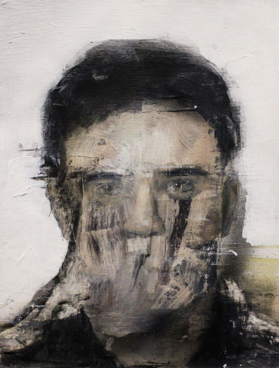 Painting titled "Decision IV" by Miloš Hronec, Original Art, Oil