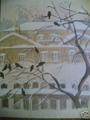 「winter season」というタイトルの絵画 Gunaroopam Rajaによって, オリジナルのアートワーク