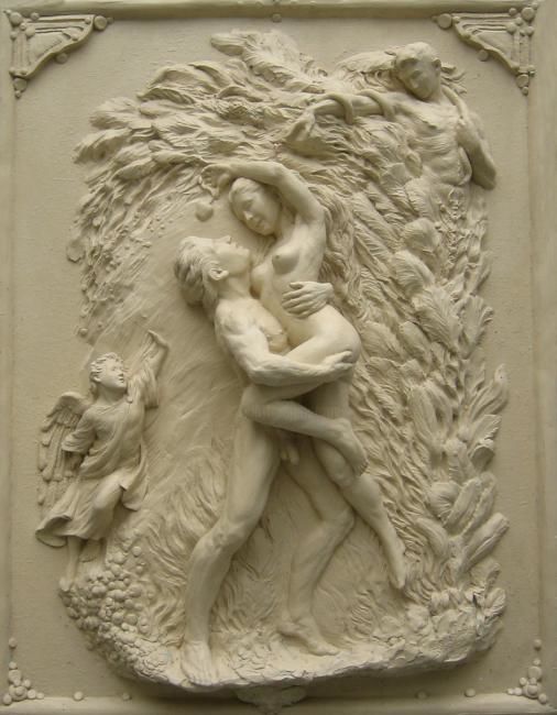 Sculpture titled "Eva y Adán" by Hernando Sánchez, Original Artwork
