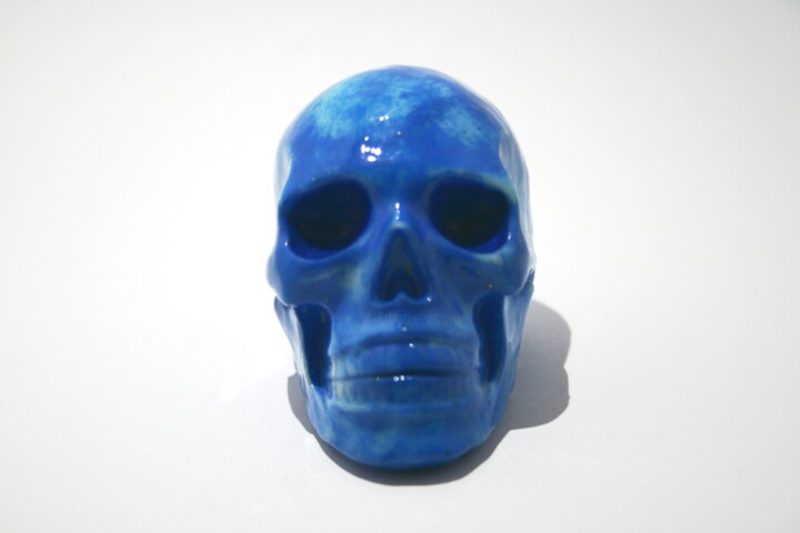 Sculpture titled "Blue" by Huakana, Original Artwork