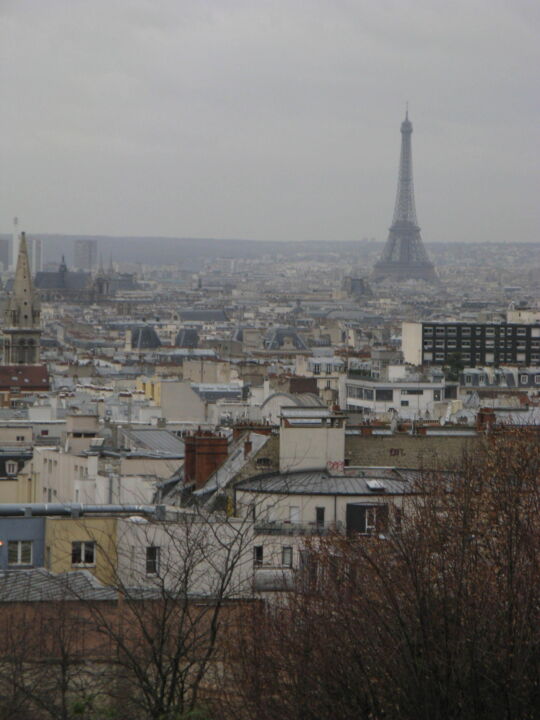 Fotografie mit dem Titel "Eiffel Tower, Paris" von Hubertine Langemeijer, Original-Kunstwerk, Digitale Fotografie