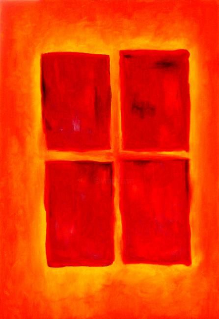 Malerei mit dem Titel "Lichtblick" von Hubkoe, Original-Kunstwerk, Öl