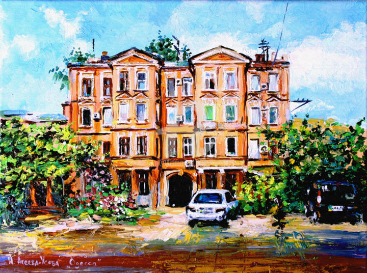 Картина под названием "Odessa/Одесса" - Irina Ageeva-Usova, Подлинное произведение искусства, Масло
