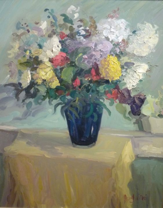 Painting titled "The still life" by Hugh O’Neill, Original Artwork, Oil