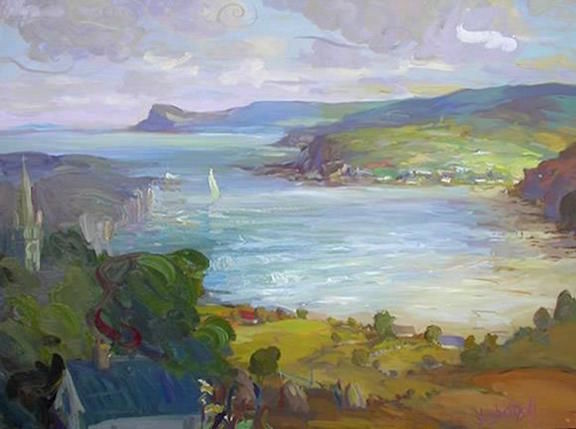 Painting titled "Ireland" by Hugh O’Neill, Original Artwork, Oil