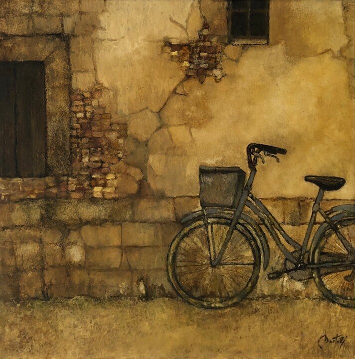 Картина под названием "Mur" - Hugo Bartoli, Подлинное произведение искусства, Масло