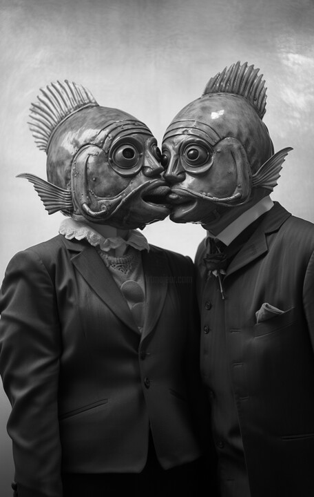 Digital Arts titled "love tuna 13" by Hugo Zapata, Original Artwork, Photo Montage
