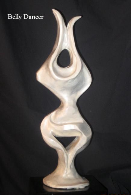 Sculpture titled "Belly Dancer" by Hugo Ruggiero "Hr", Original Artwork, Ceramics