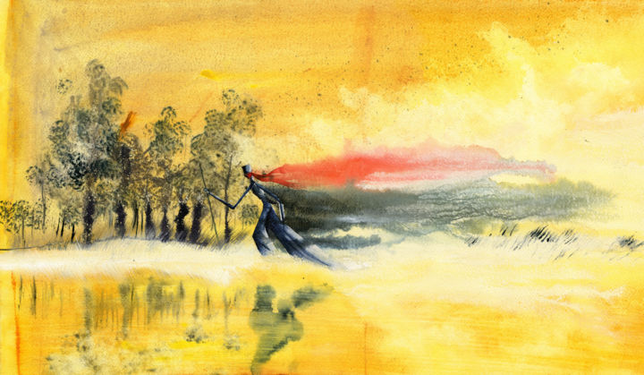 Pelerin Peinture par Hugues Breton | Artmajeur