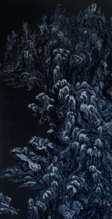 Malarstwo zatytułowany „A Glimpse into Dyna…” autorstwa Hui Zhang, Oryginalna praca, Akryl