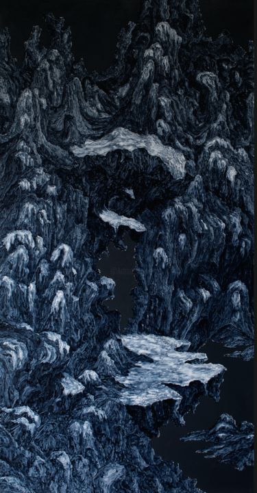 Pintura intitulada "A Glimpse into Dyna…" por Hui Zhang, Obras de arte originais, Acrílico