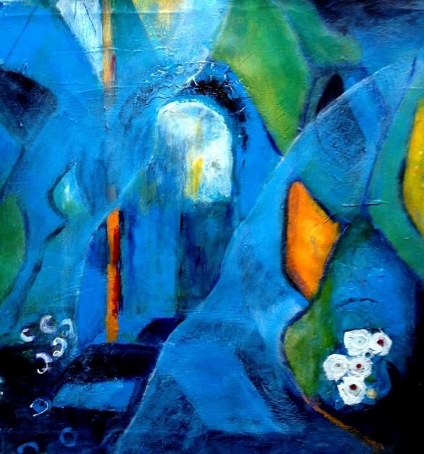 Painting titled "Garden" by Ann-Charlotte Hultberg, Original Art,