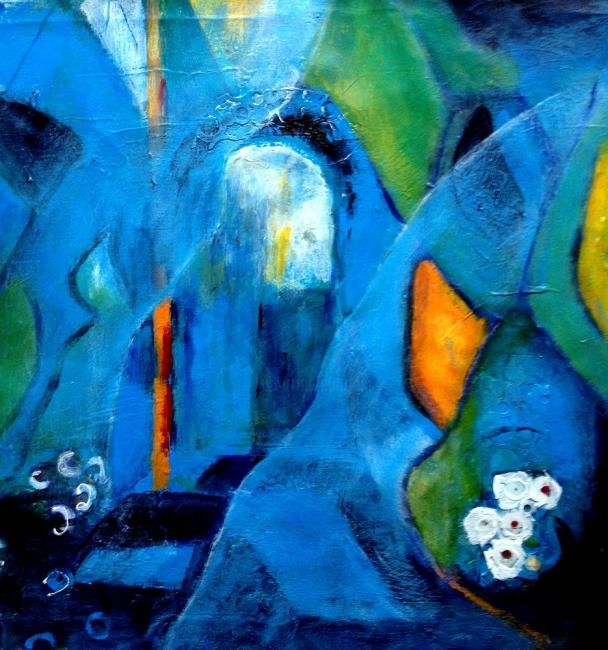 Pintura titulada "Garden" por Ann-Charlotte Hultberg, Obra de arte original