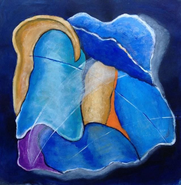Pintura titulada "Shells" por Ann-Charlotte Hultberg, Obra de arte original