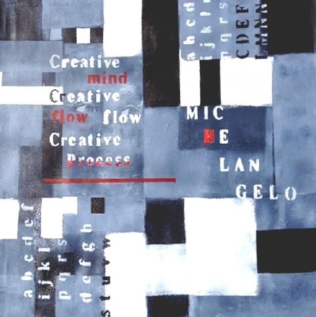 Painting titled "Creative mind" by Ann-Charlotte Hultberg, Original Art,