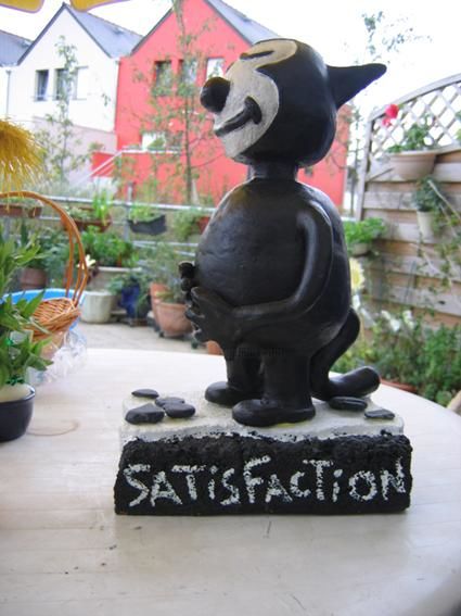 Sculpture intitulée "SATISFACTION" par Claude Rivière, Œuvre d'art originale