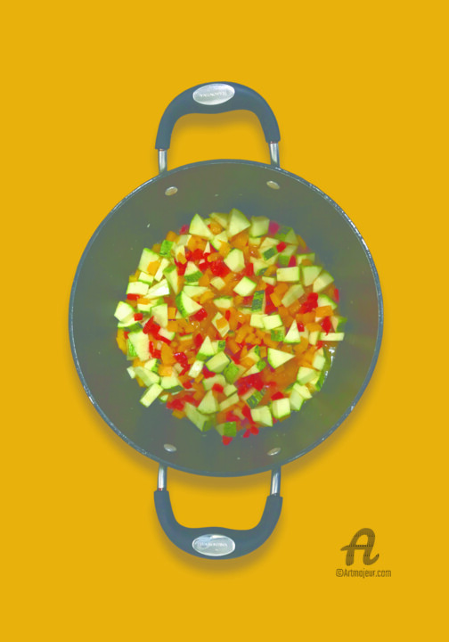 Fotografia intitulada "Colori in Cucina" por Humberto Cesar Pornaro, Obras de arte originais, Fotografia digital