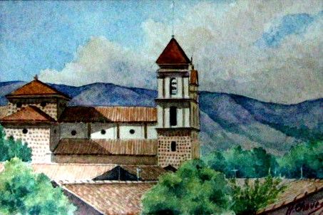 Pittura intitolato "Santa Fe de Antioqu…" da Humberto Chaves, Opera d'arte originale