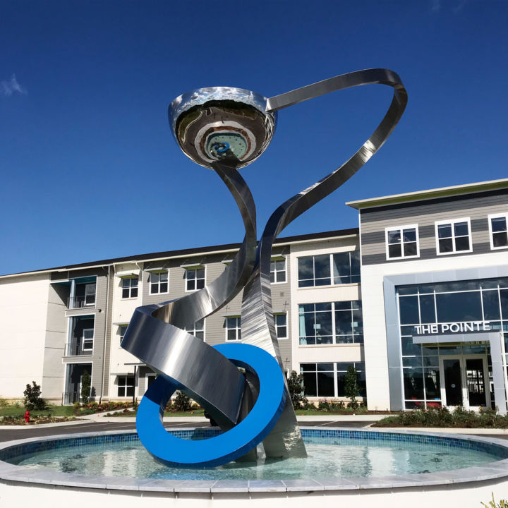 Sculpture titled "Stellar" by Hunter Brown, Original Art, Stainless Steel